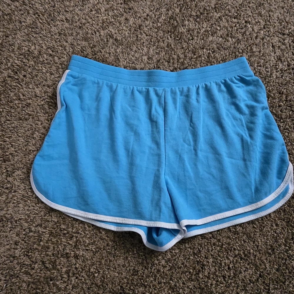 Blue Batwing Twith White Trim